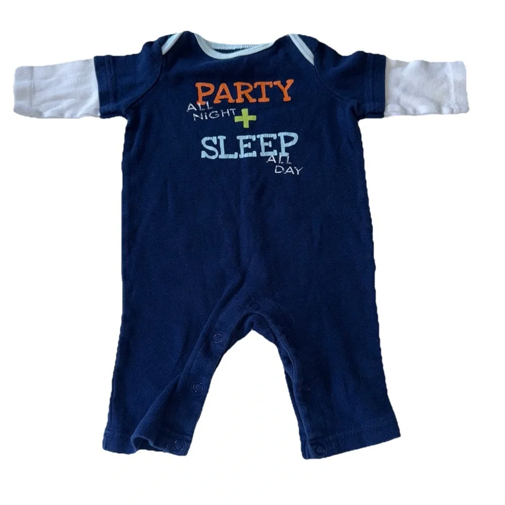 Lot of 06 Piece Carter’s Baby Boy 0-3 Month Bodysuit Bundle